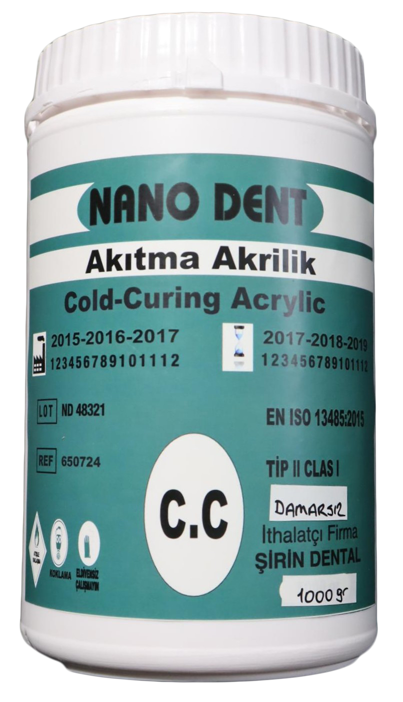 Nano Dent – Soğuk Akıtma Akriliği (Damarsız- 1000 gr)