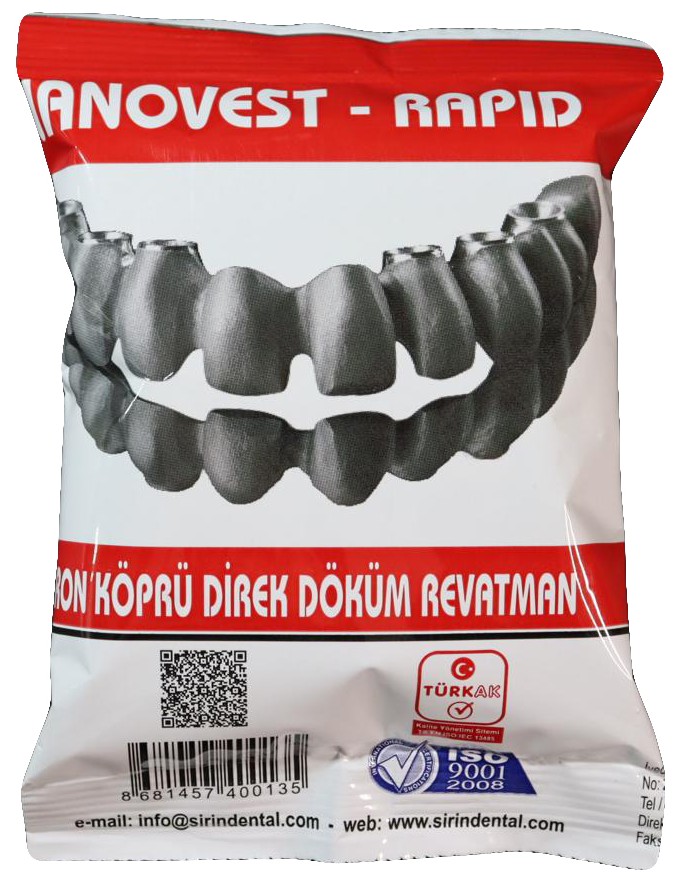 Nanovest Rapid - Kron Köprü Direk Döküm Revetmanı (250 Gr + 60 Gr Likit)