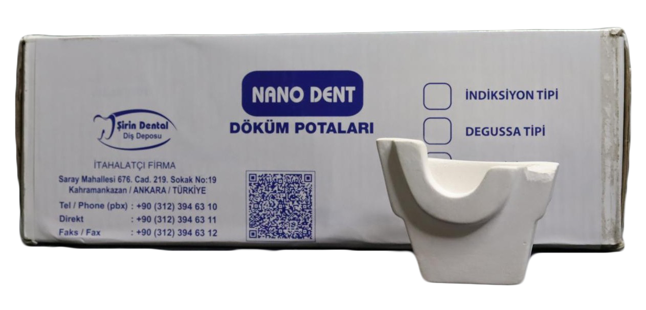 Nano Dent Standart Tip Döküm Potası (20 Adet)