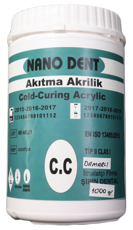 Nano Dent – Soğuk Akıtma Akriliği (Damarlı- 1000 gr)