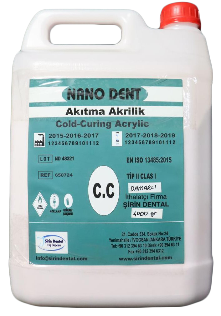 Nano Dent – Soğuk Akıtma Akriliği (Damarlı- 5000 gr)