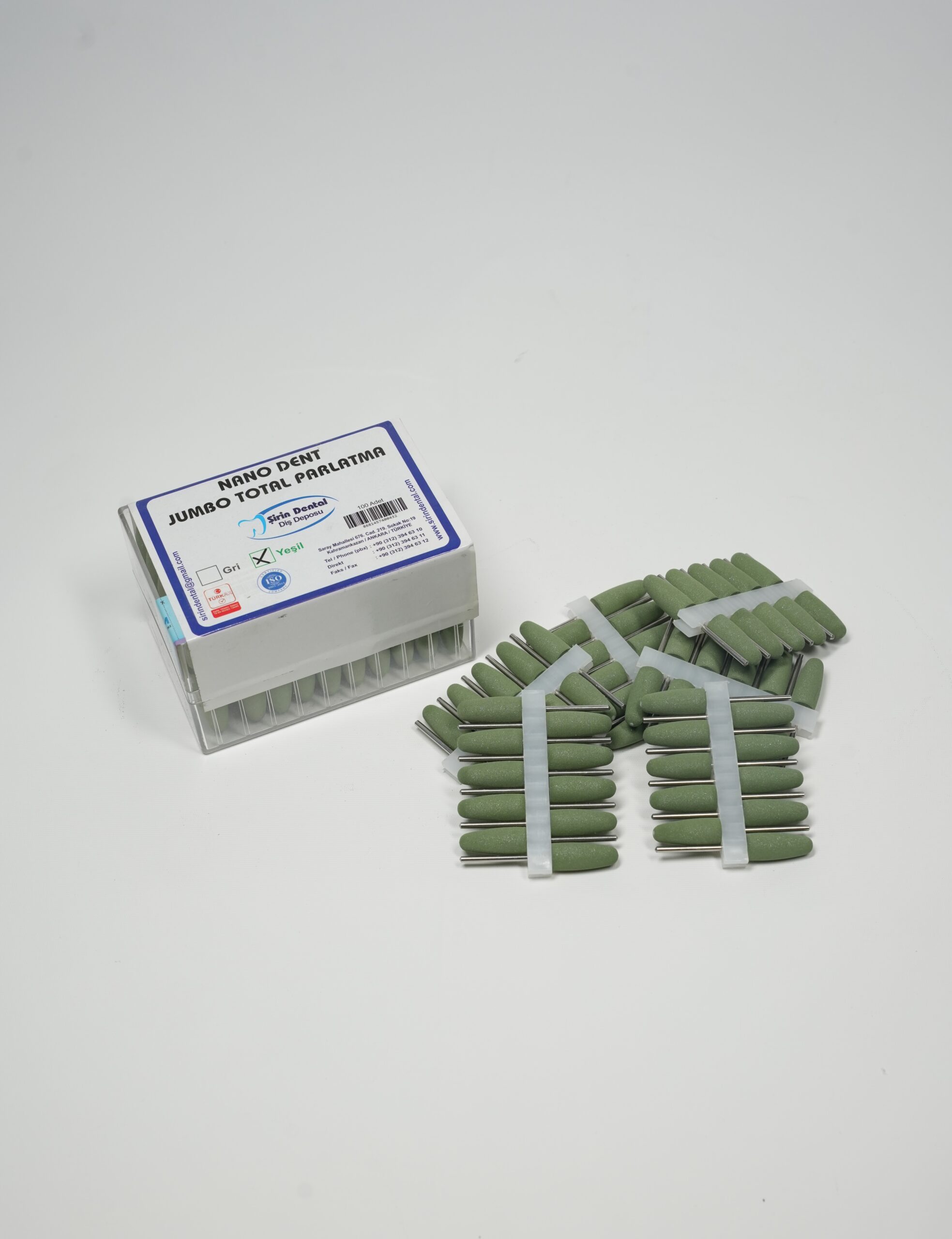 Nano Dent – Jumbo Total Parlatma Lastiği (Yeşil) (100 Adet)